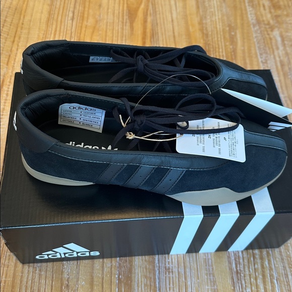 Adidas Taekwondo Women's 8.5, 9.5 Mei Ballet Black Suede Sneakers - Picture 5 of 7